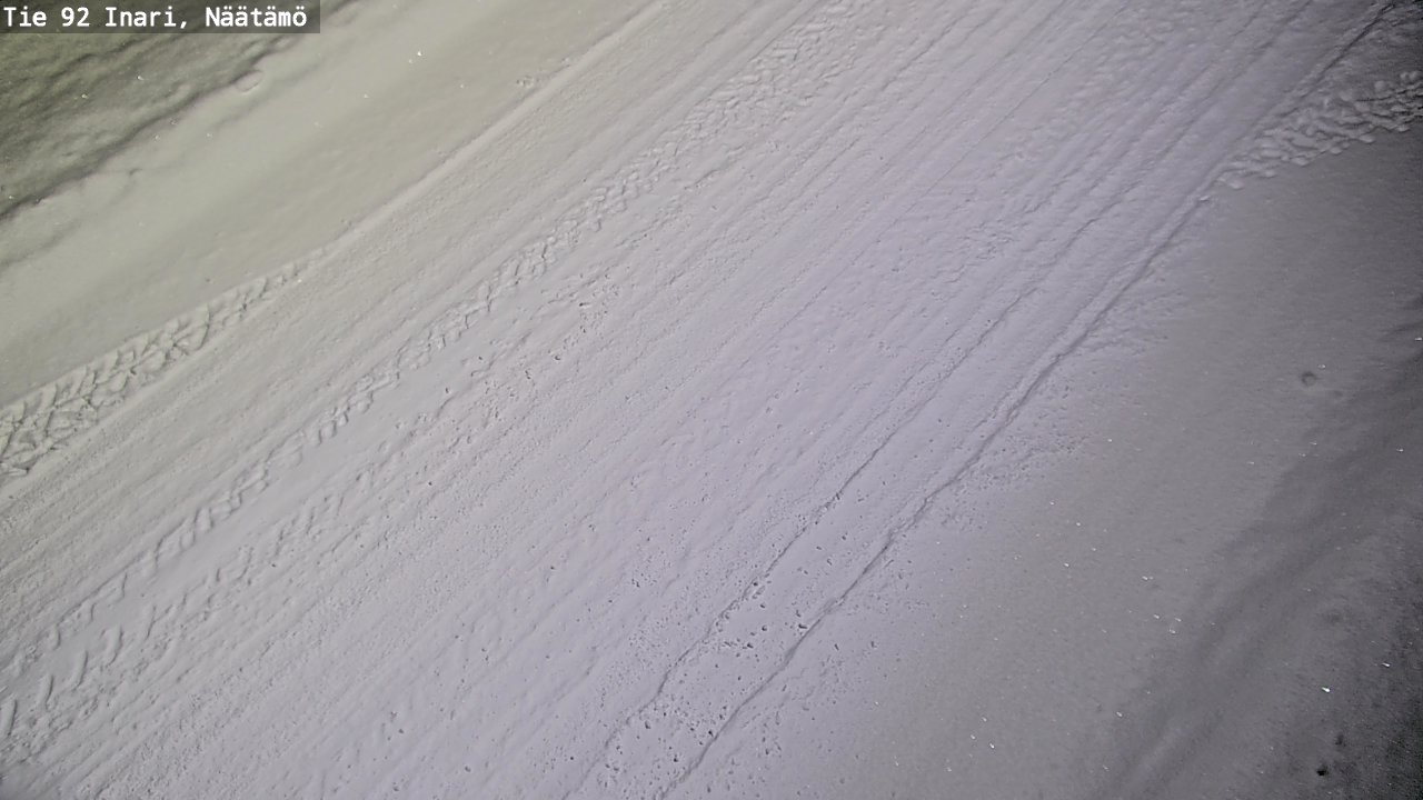 Weather Camera Image Road 92 Inari, Näätämö, Inari, Lappi