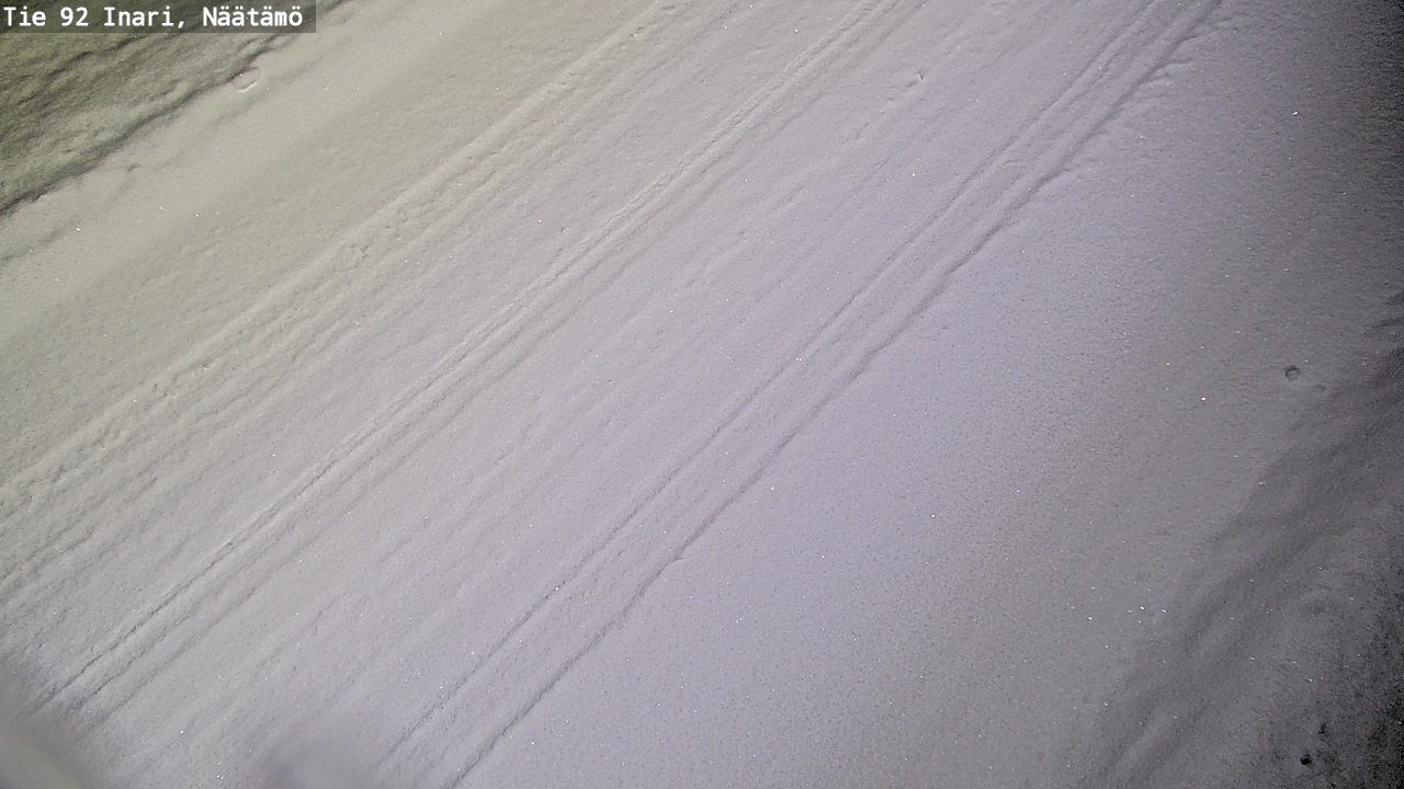 Weather Camera Image Road 92 Inari, Näätämö, Inari, Lappi