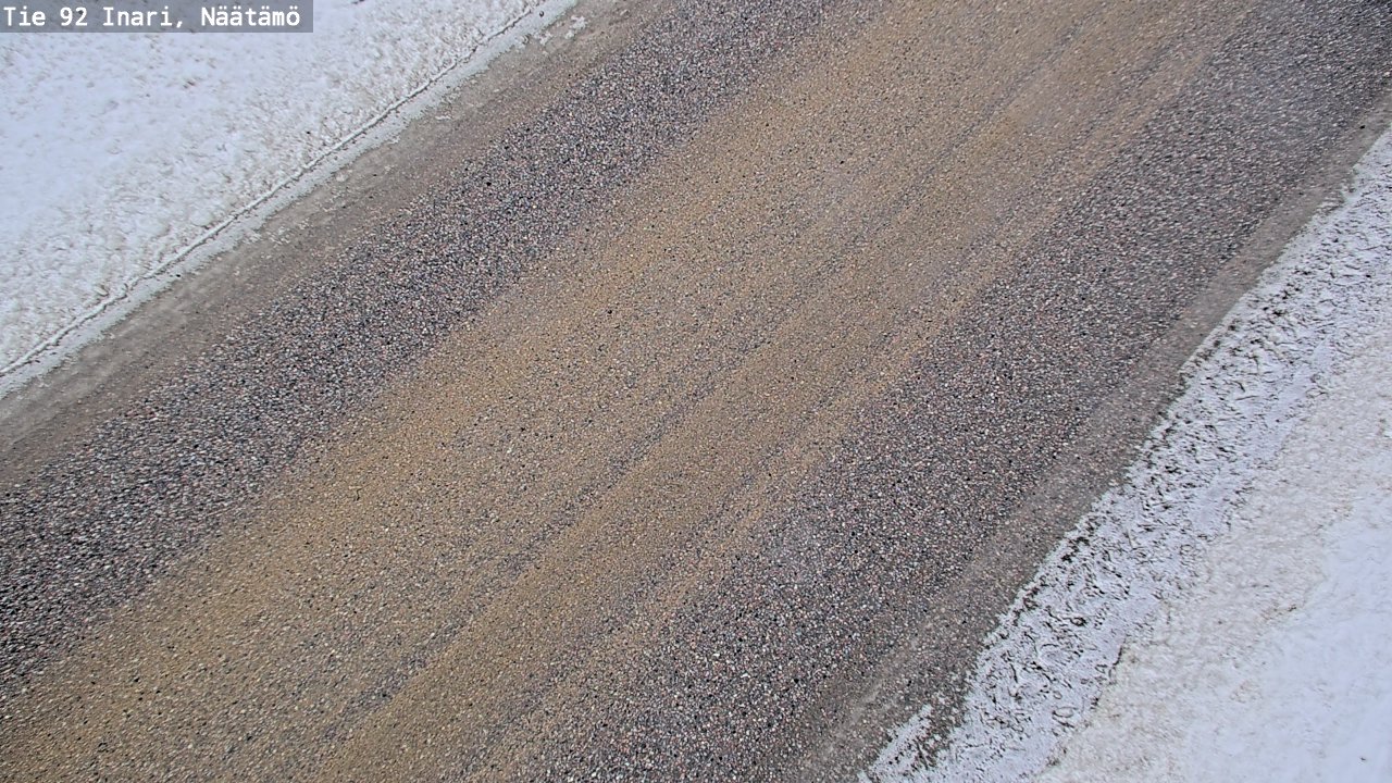 Weather Camera Image Road 92 Inari, Näätämö, Inari, Lappi
