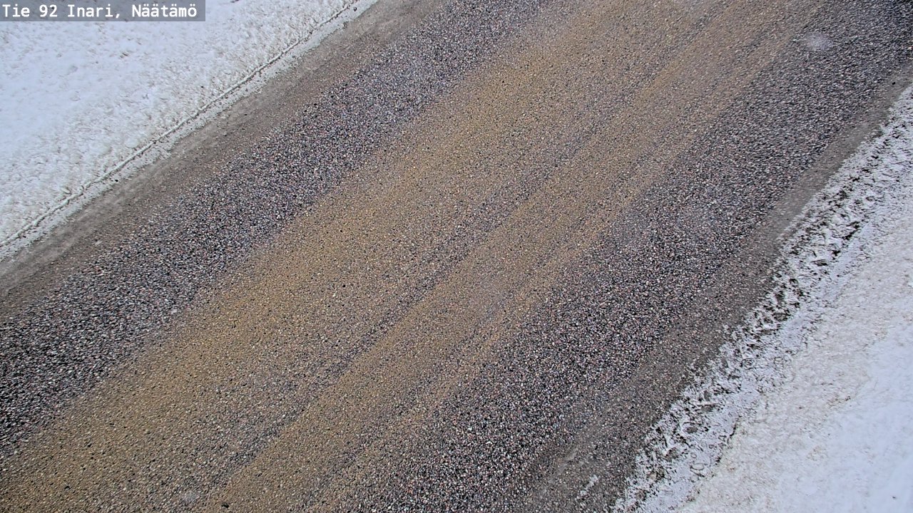 Weather Camera Image Road 92 Inari, Näätämö, Inari, Lappi