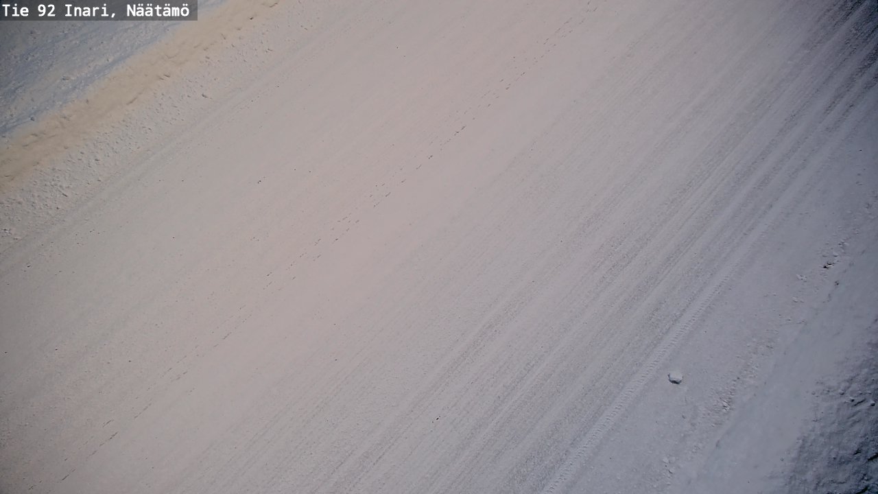Weather Camera Image Road 92 Inari, Näätämö, Inari, Lappi