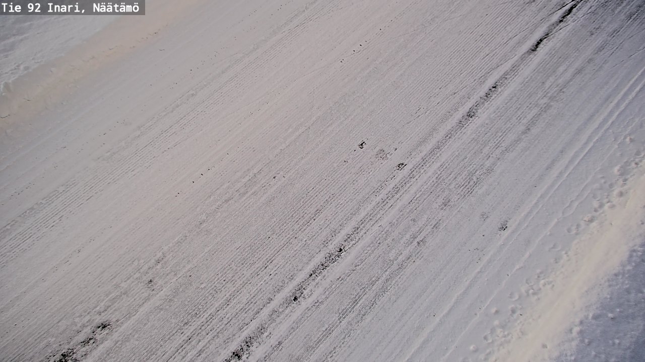 Weather Camera Image Väg 92 Enare, Näätämö, Inari, Lappi