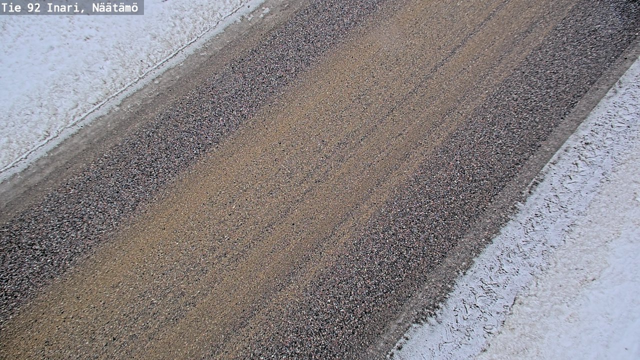 Weather Camera Image Road 92 Inari, Näätämö, Inari, Lappi