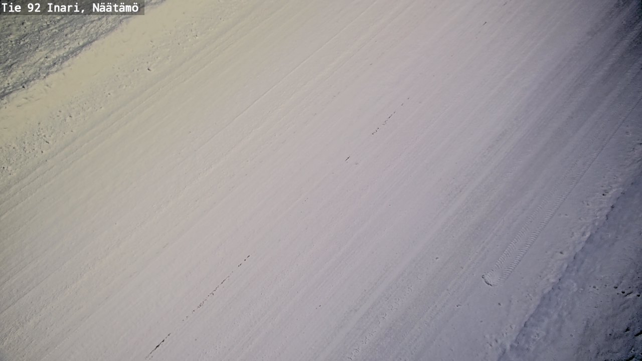 Weather Camera Image Road 92 Inari, Näätämö, Inari, Lappi