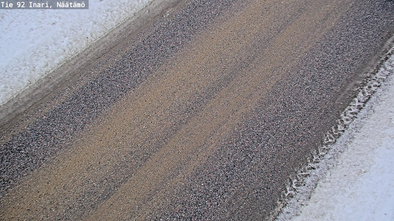 Weather Camera Image Road 92 Inari, Näätämö, Inari, Lappi