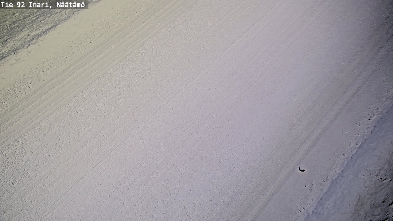 Weather Camera Image Road 92 Inari, Näätämö, Inari, Lappi