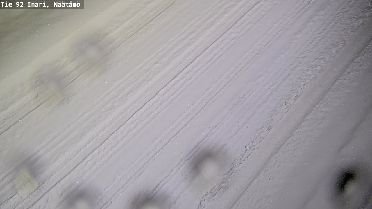 Weather Camera Image Väg 92 Enare, Näätämö, Inari, Lappi