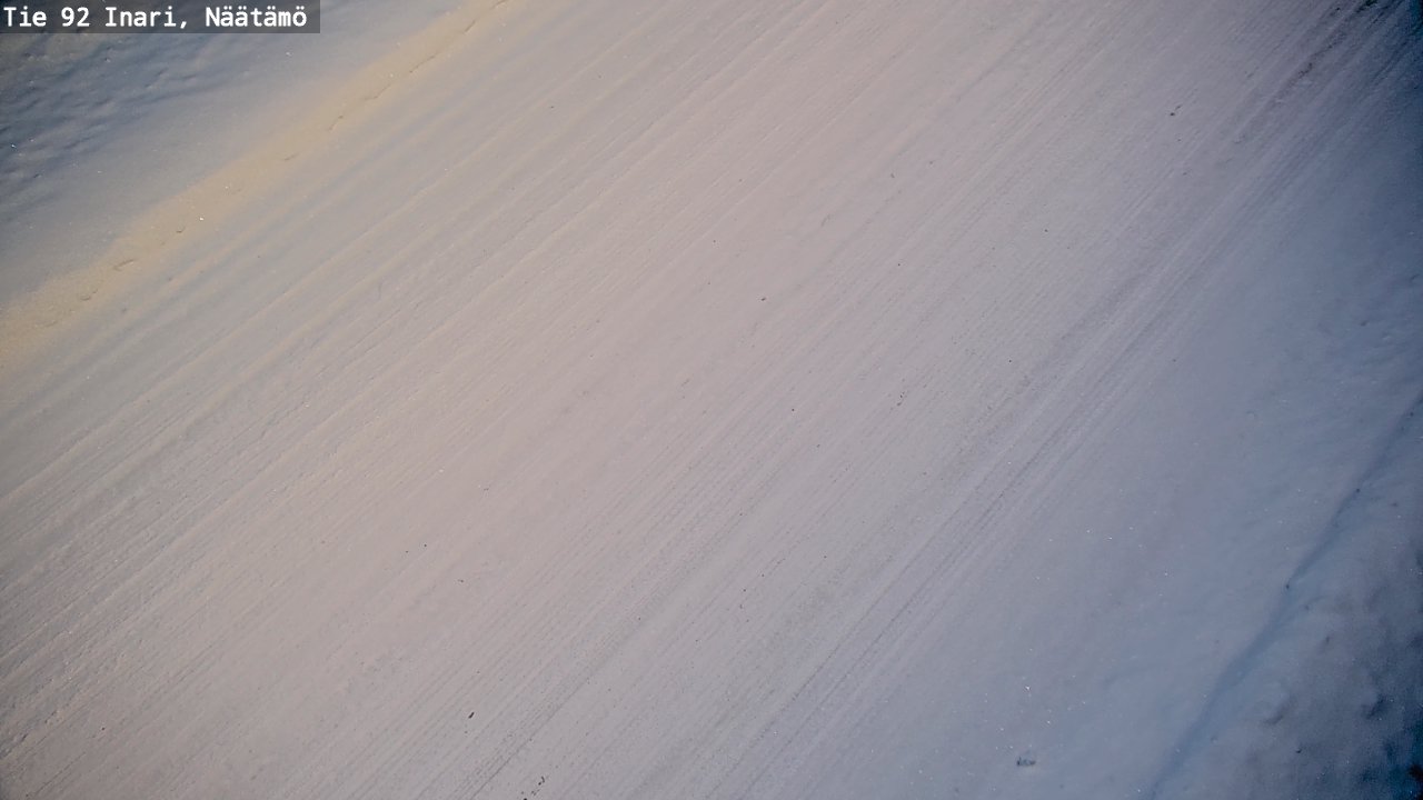 Weather Camera Image Väg 92 Enare, Näätämö, Inari, Lappi