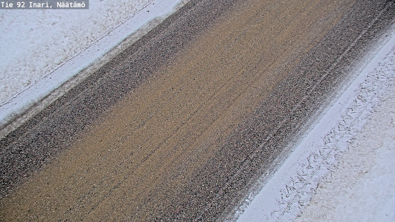 Weather Camera Image Road 92 Inari, Näätämö, Inari, Lappi