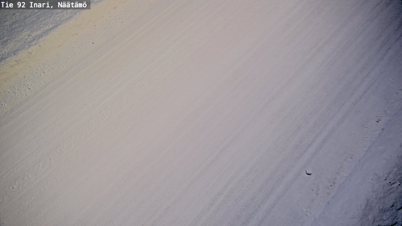 Weather Camera Image Road 92 Inari, Näätämö, Inari, Lappi