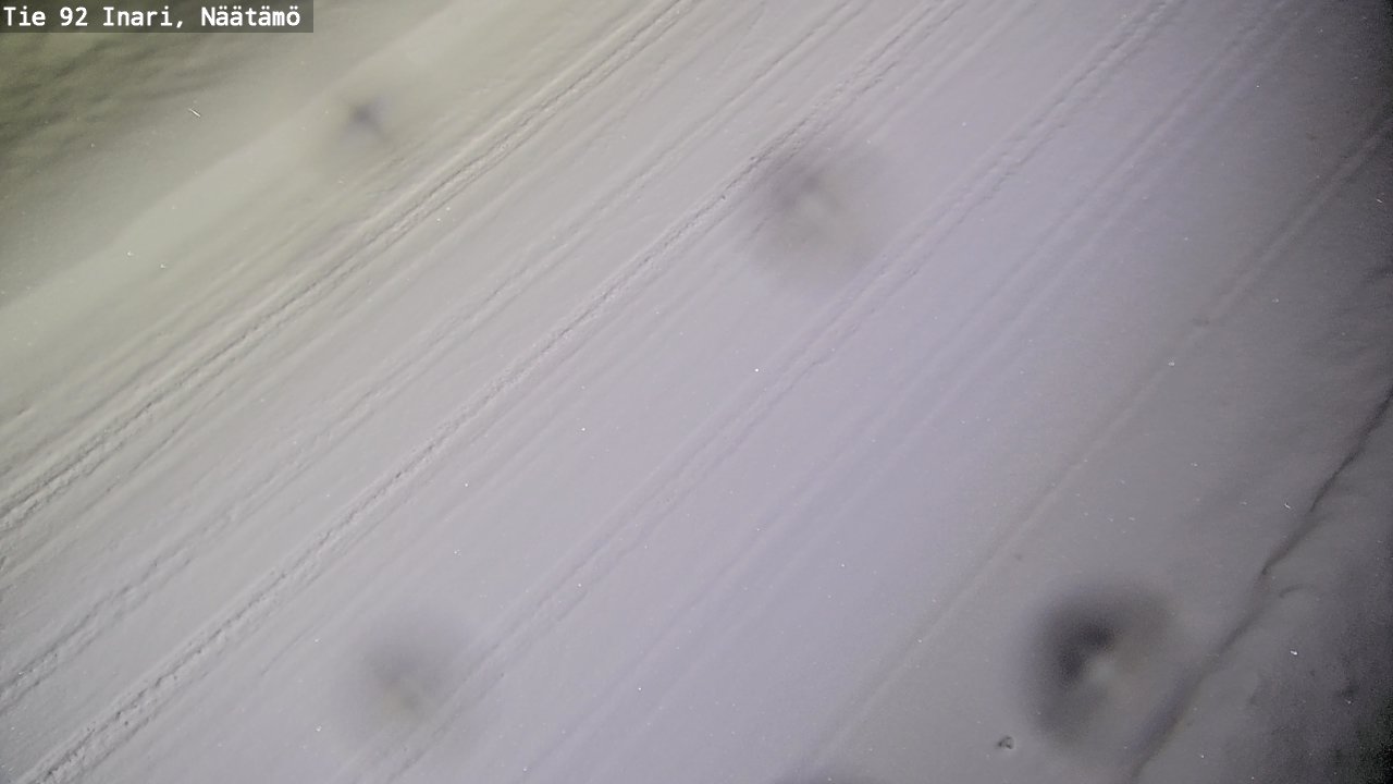 Weather Camera Image Väg 92 Enare, Näätämö, Inari, Lappi