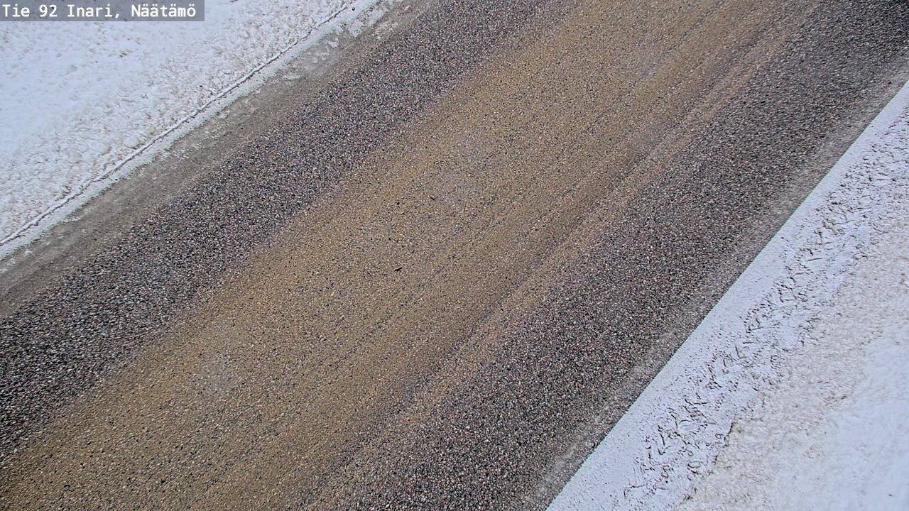 Weather Camera Image Road 92 Inari, Näätämö, Inari, Lappi