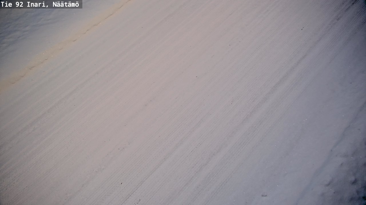 Weather Camera Image Väg 92 Enare, Näätämö, Inari, Lappi
