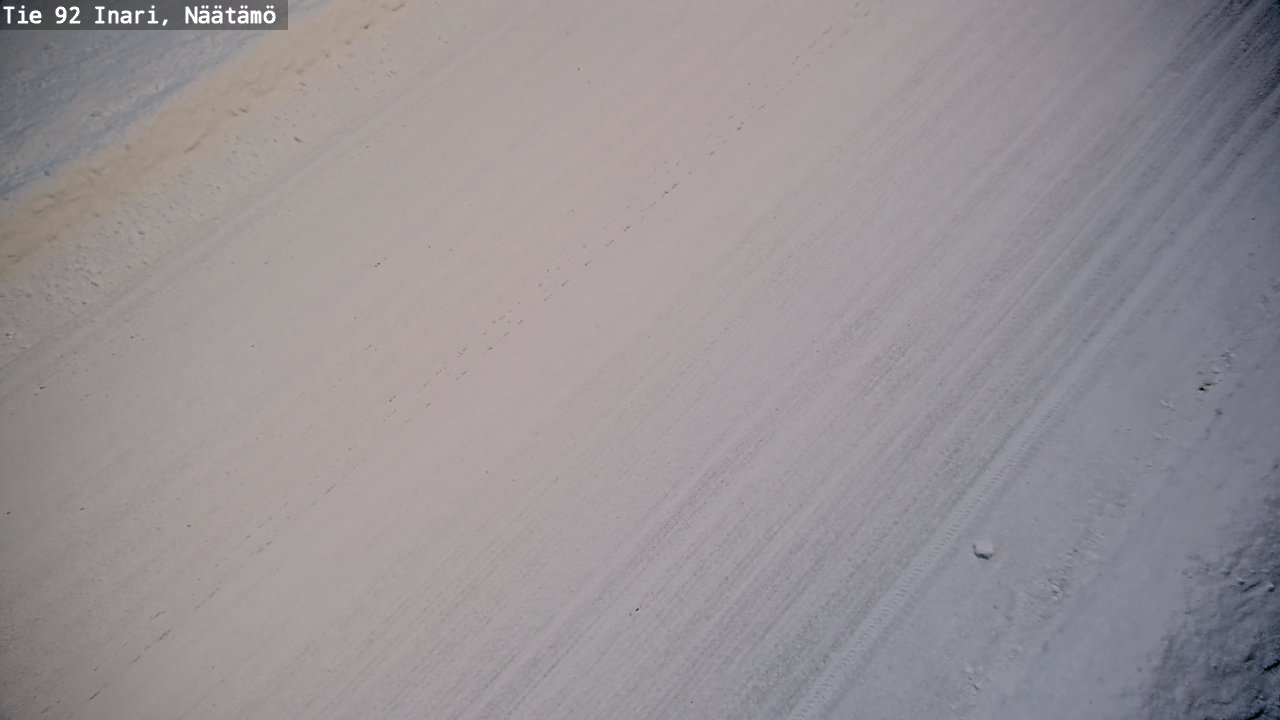 Weather Camera Image Road 92 Inari, Näätämö, Inari, Lappi