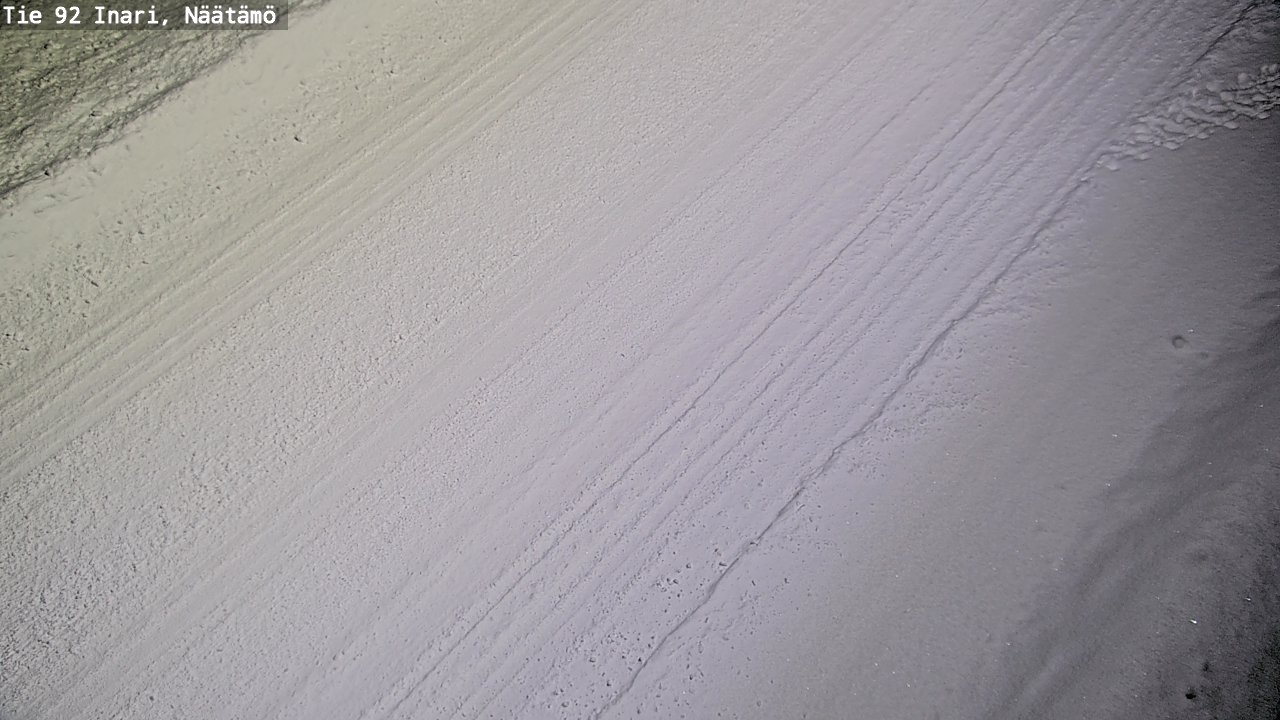 Weather Camera Image Road 92 Inari, Näätämö, Inari, Lappi