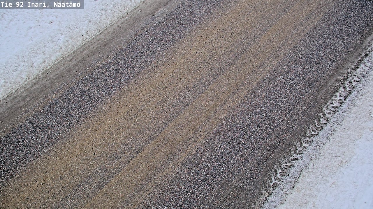 Weather Camera Image Road 92 Inari, Näätämö, Inari, Lappi