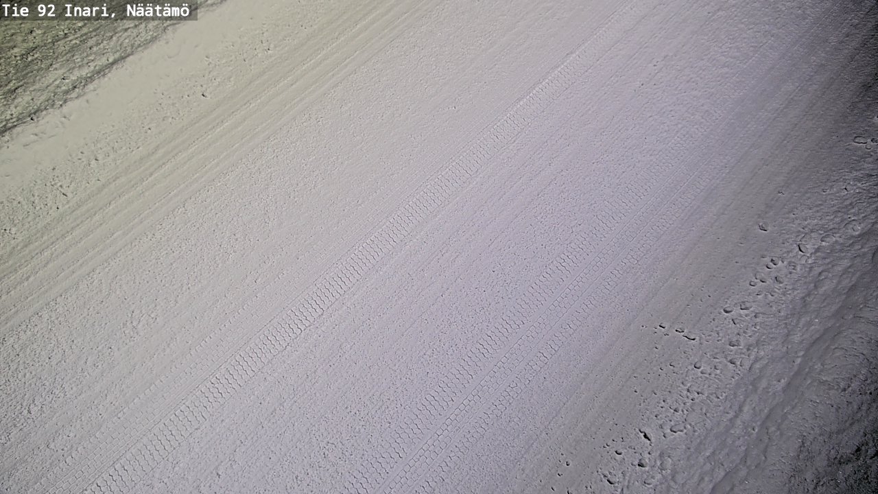 Weather Camera Image Road 92 Inari, Näätämö, Inari, Lappi