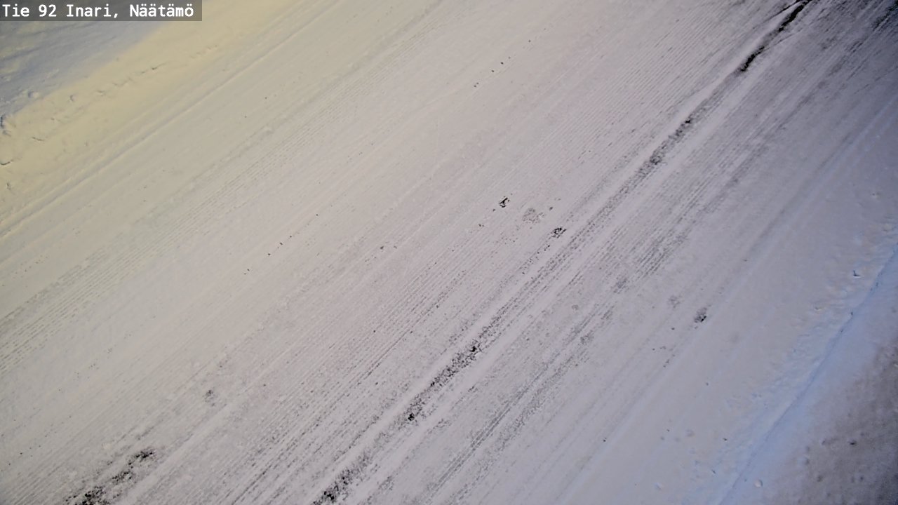 Weather Camera Image Väg 92 Enare, Näätämö, Inari, Lappi