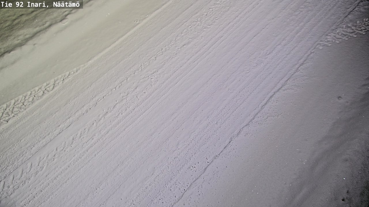Weather Camera Image Road 92 Inari, Näätämö, Inari, Lappi