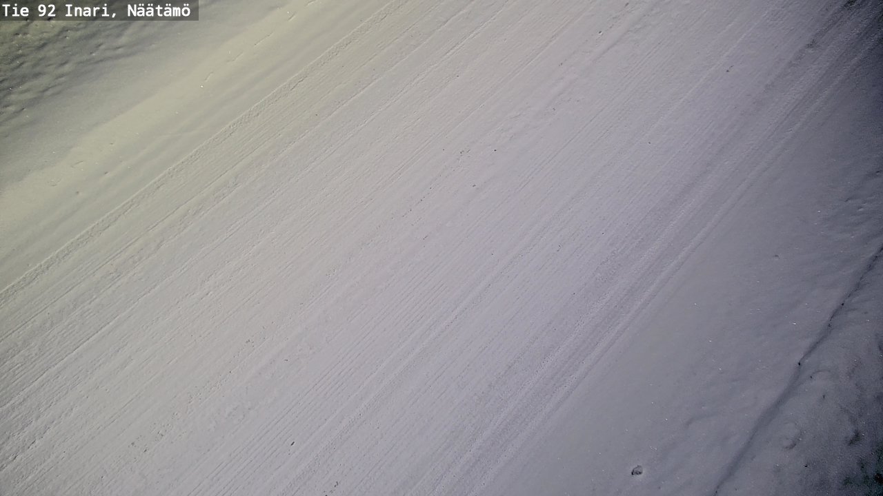 Weather Camera Image Väg 92 Enare, Näätämö, Inari, Lappi