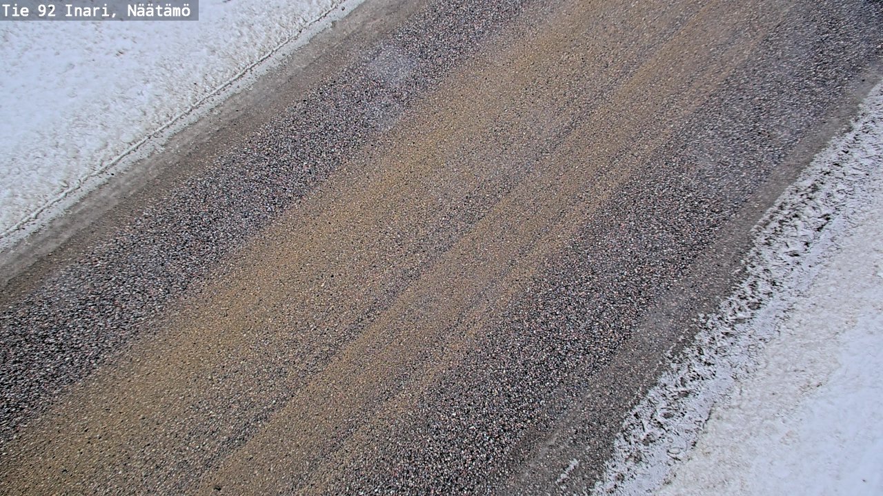 Weather Camera Image Road 92 Inari, Näätämö, Inari, Lappi
