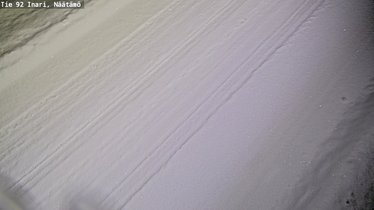 Weather Camera Image Road 92 Inari, Näätämö, Inari, Lappi