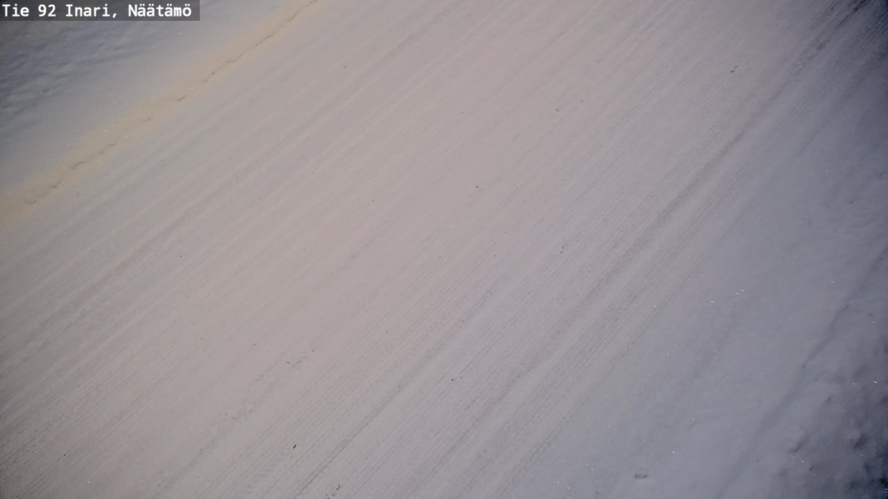 Weather Camera Image Väg 92 Enare, Näätämö, Inari, Lappi