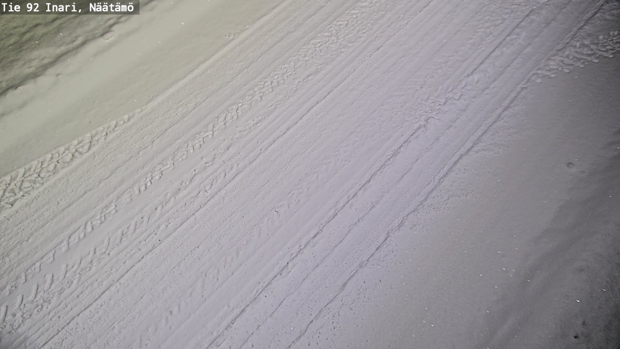 Weather Camera Image Road 92 Inari, Näätämö, Inari, Lappi
