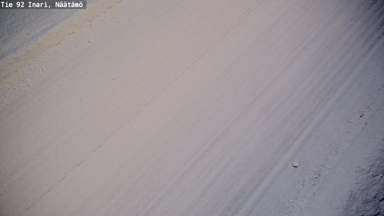 Weather Camera Image Road 92 Inari, Näätämö, Inari, Lappi