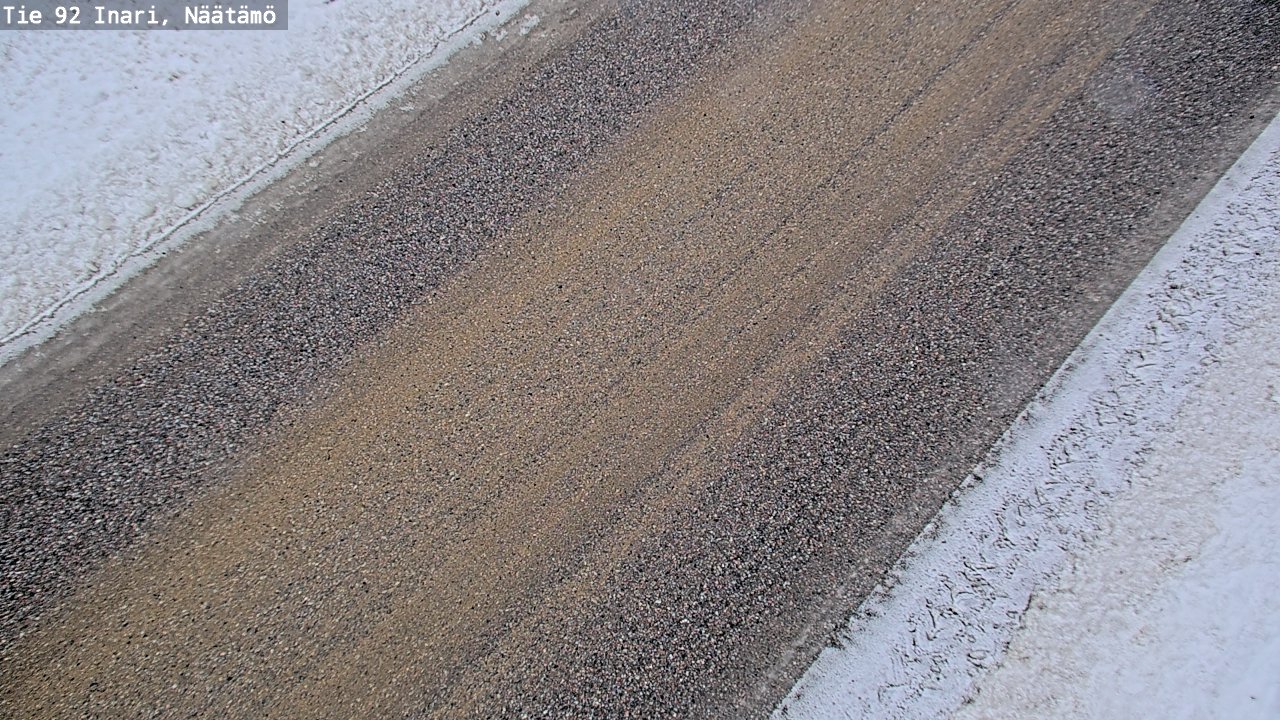 Weather Camera Image Road 92 Inari, Näätämö, Inari, Lappi