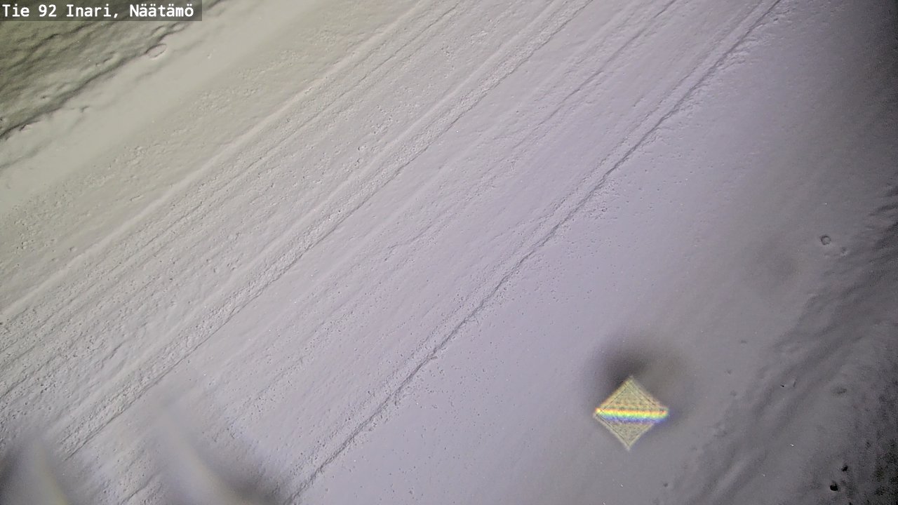 Weather Camera Image Road 92 Inari, Näätämö, Inari, Lappi