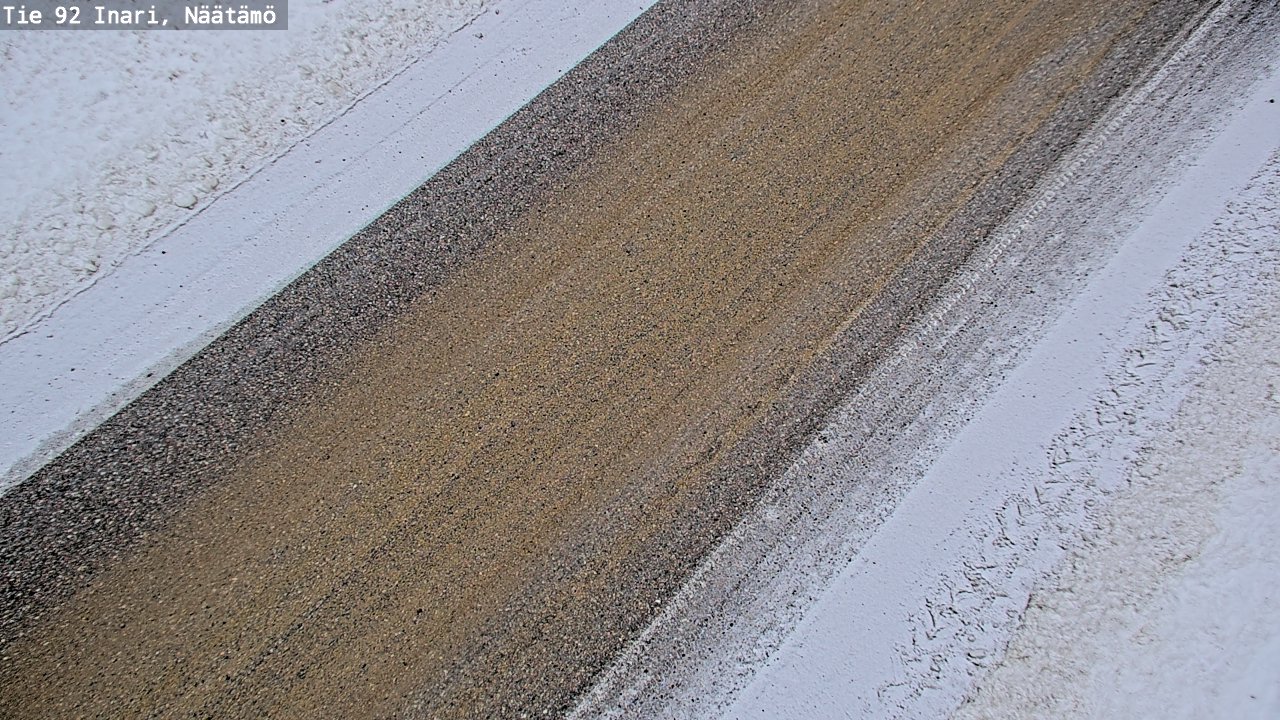 Weather Camera Image Road 92 Inari, Näätämö, Inari, Lappi