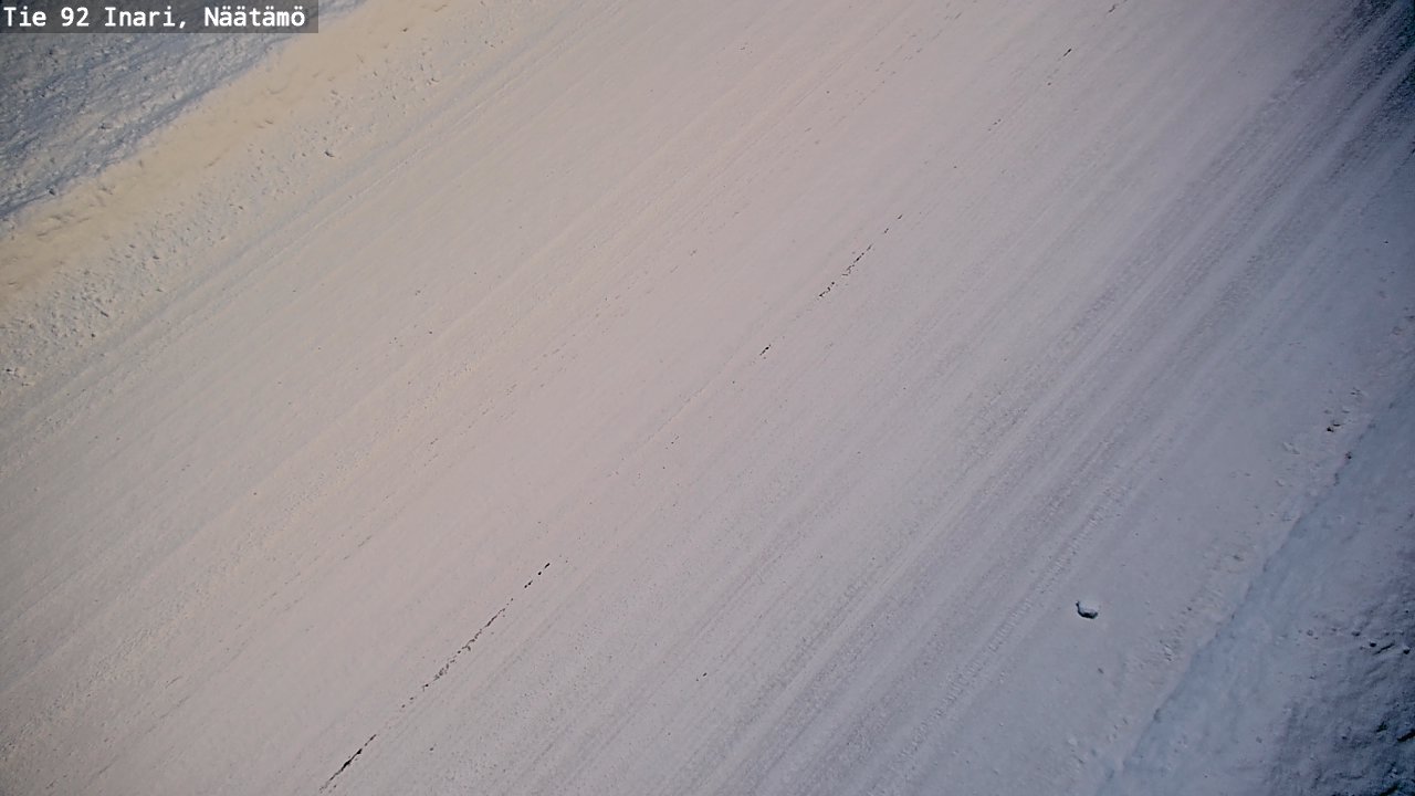 Weather Camera Image Road 92 Inari, Näätämö, Inari, Lappi
