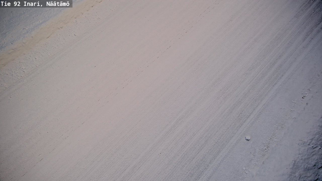 Weather Camera Image Road 92 Inari, Näätämö, Inari, Lappi