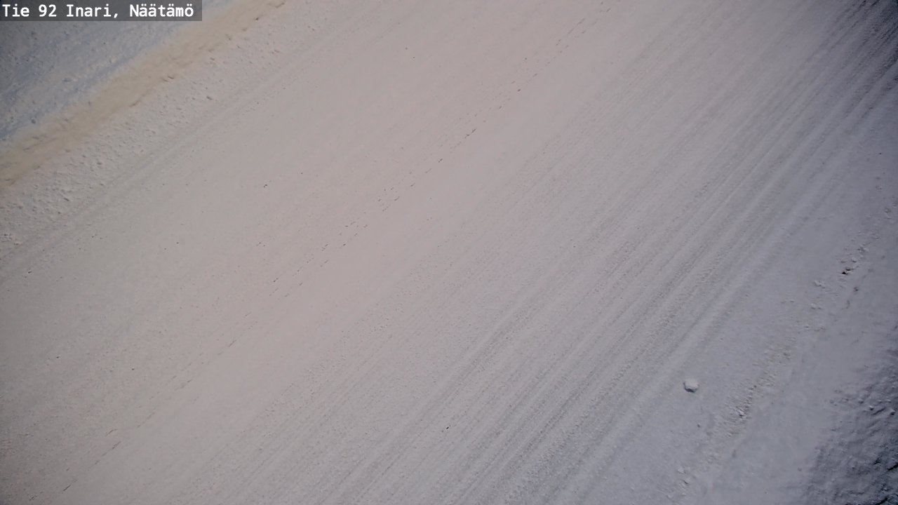 Weather Camera Image Road 92 Inari, Näätämö, Inari, Lappi