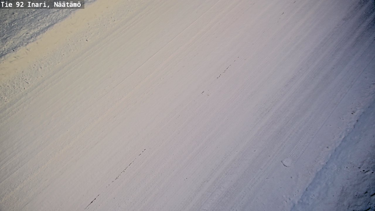 Weather Camera Image Road 92 Inari, Näätämö, Inari, Lappi