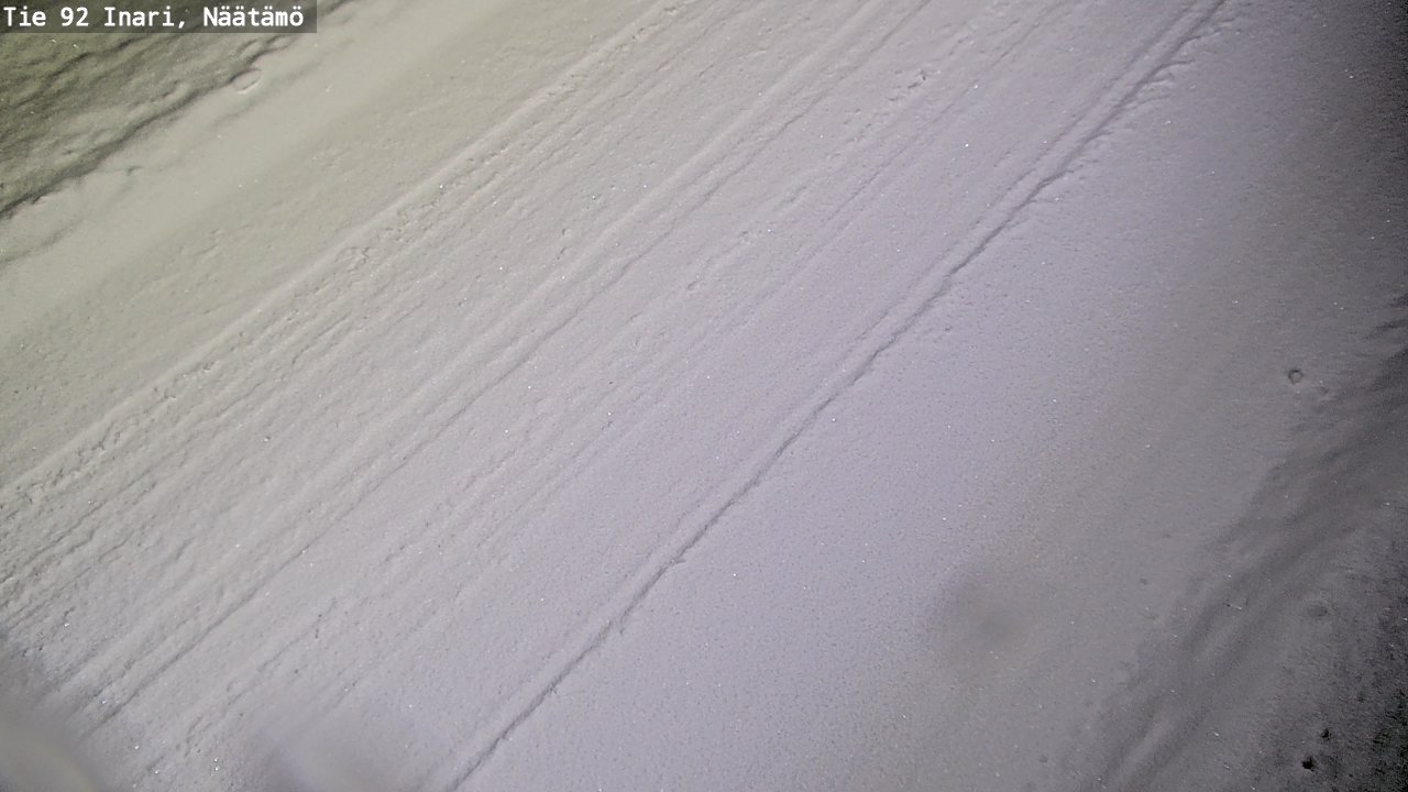 Weather Camera Image Road 92 Inari, Näätämö, Inari, Lappi