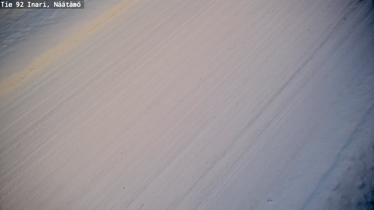 Weather Camera Image Väg 92 Enare, Näätämö, Inari, Lappi
