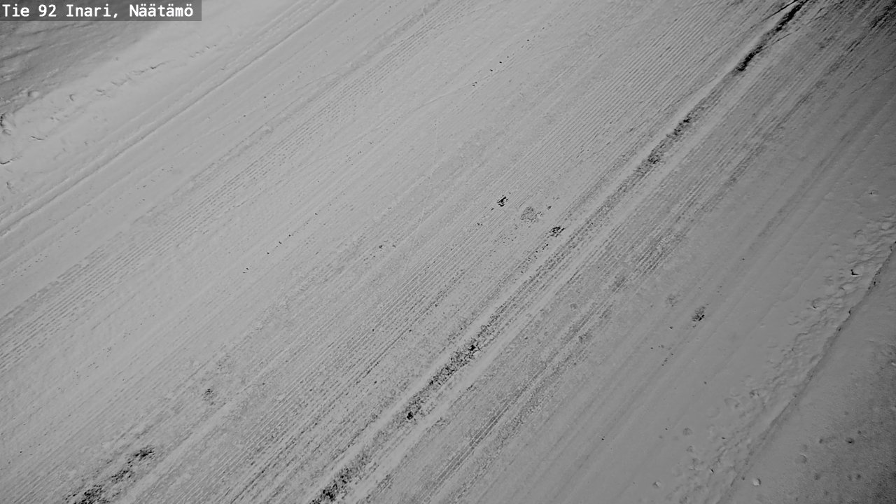 Weather Camera Image Väg 92 Enare, Näätämö, Inari, Lappi