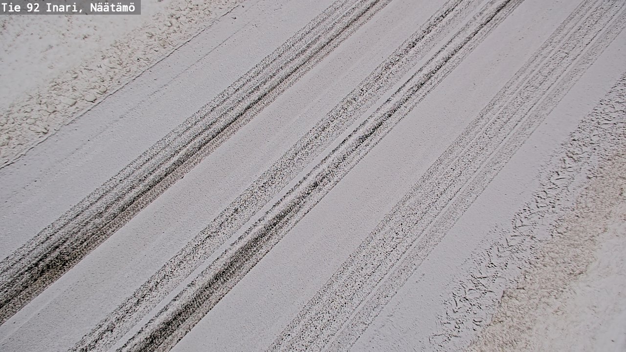 Weather Camera Image Road 92 Inari, Näätämö, Inari, Lappi
