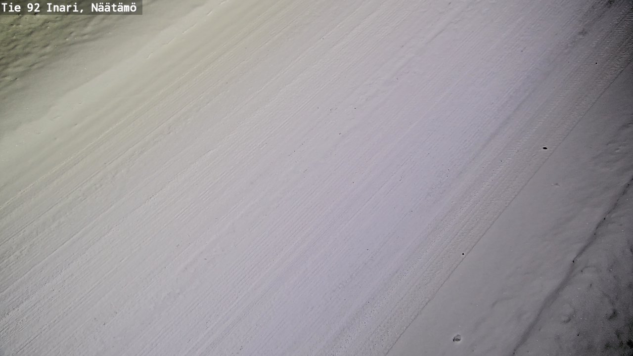 Weather Camera Image Väg 92 Enare, Näätämö, Inari, Lappi