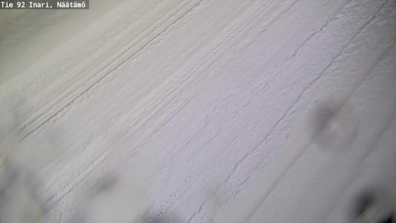 Weather Camera Image Väg 92 Enare, Näätämö, Inari, Lappi