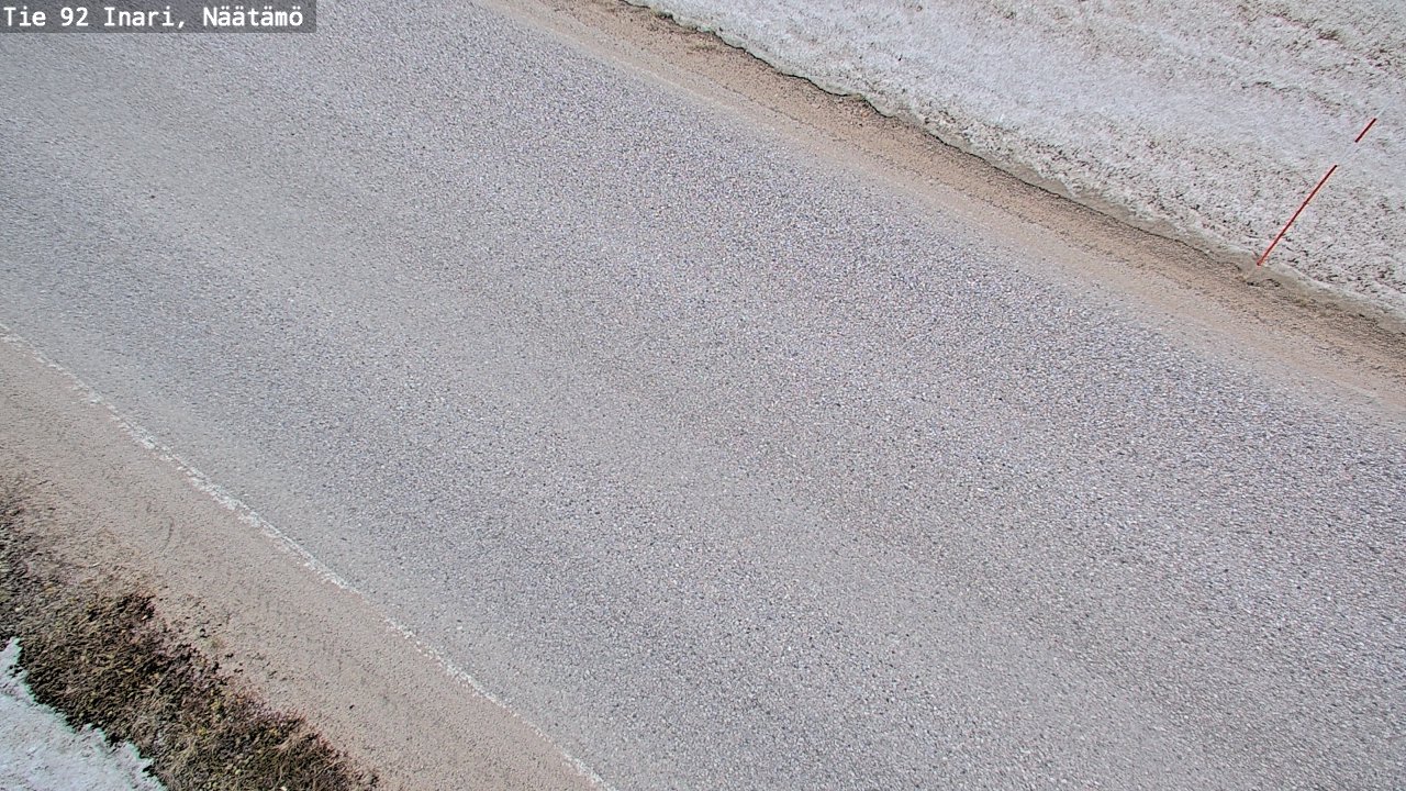 Weather Camera Image Väg 92 Enare, Näätämö, Inari, Lappi