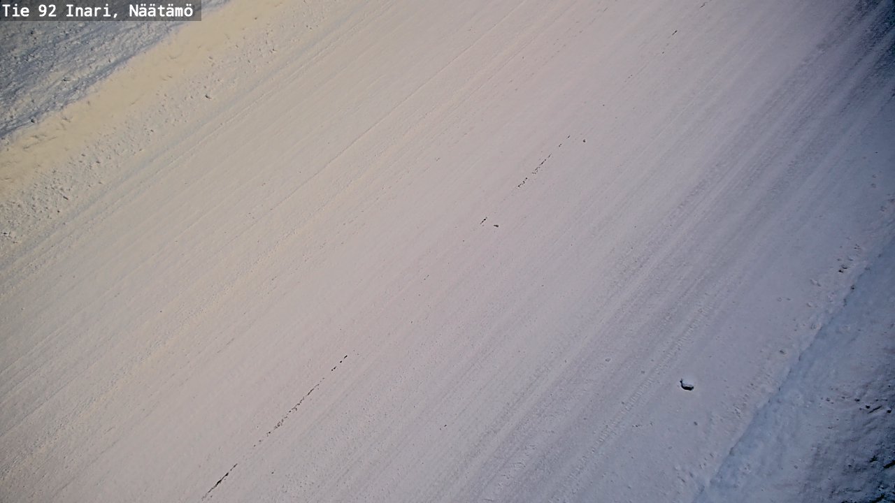 Weather Camera Image Road 92 Inari, Näätämö, Inari, Lappi