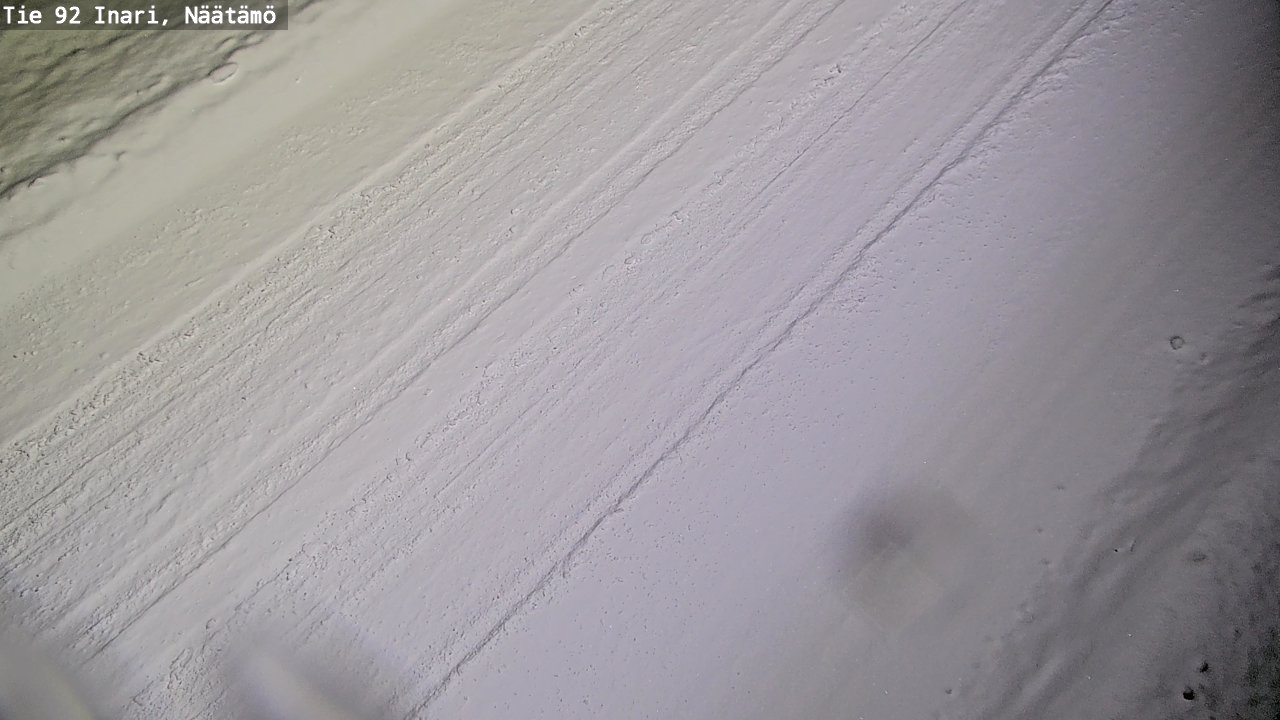 Weather Camera Image Road 92 Inari, Näätämö, Inari, Lappi