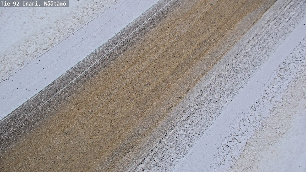 Weather Camera Image Road 92 Inari, Näätämö, Inari, Lappi