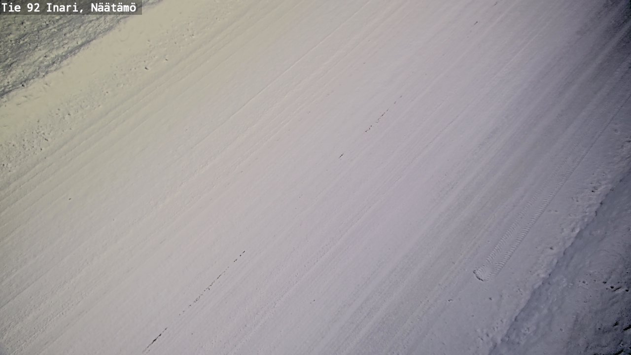 Weather Camera Image Road 92 Inari, Näätämö, Inari, Lappi