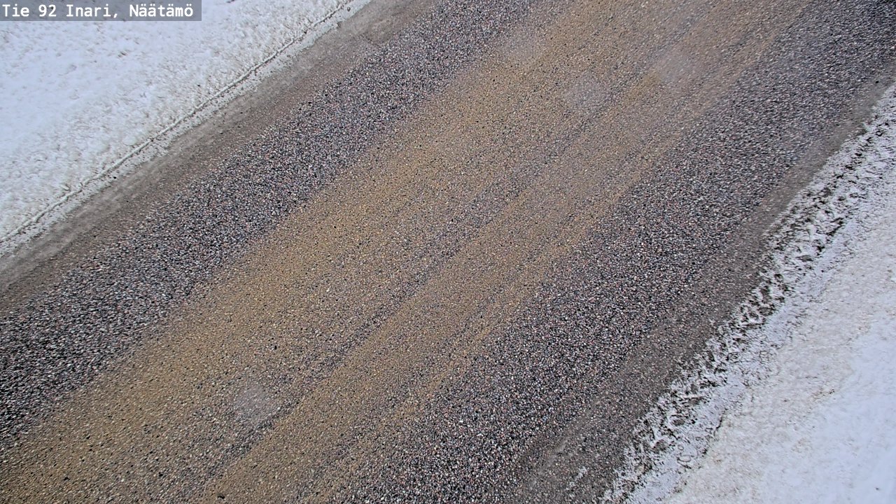 Weather Camera Image Road 92 Inari, Näätämö, Inari, Lappi