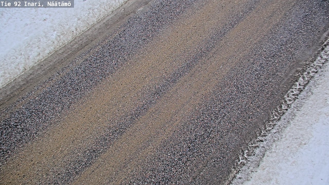 Weather Camera Image Road 92 Inari, Näätämö, Inari, Lappi