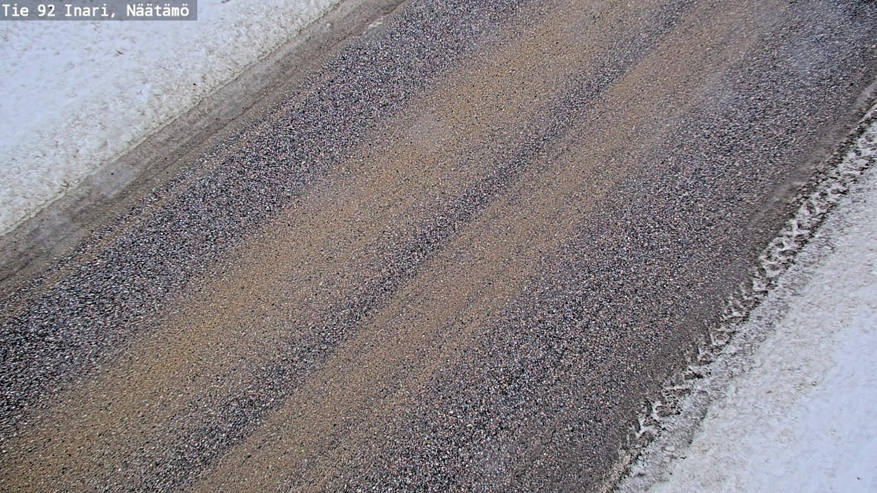 Weather Camera Image Road 92 Inari, Näätämö, Inari, Lappi